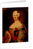 Portrait of Johanna-Elizabeth, Electress of Anhalt-Zerbst, Mother of Catherine II, 1740s by Antoine Pesne