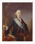 Portrait of the Tsar Peter III of Russia, 1761 by Lucas Conrad Pfandzelt
