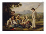 Mowers resting, 1819 by Joseph Anton Rhomberg