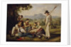 Mowers resting, 1819 by Joseph Anton Rhomberg