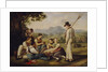 Mowers resting, 1819 by Joseph Anton Rhomberg