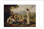 Mowers resting, 1819 by Joseph Anton Rhomberg