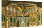 Stage design for the opera The Bronze Horse by D. Auber, 1837 by Andreas Leonhard Roller