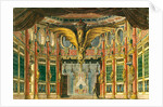 Stage design for the opera The Bronze Horse by D. Auber, 1837 by Andreas Leonhard Roller