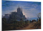 Gothic Church on a Rock by the Sea, 1815 by Karl Friedrich Schinkel