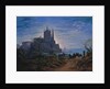 Gothic Church on a Rock by the Sea, 1815 by Karl Friedrich Schinkel