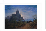 Gothic Church on a Rock by the Sea, 1815 by Karl Friedrich Schinkel