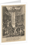 Wind dealers dropping money..., ca 1720 by Schmid