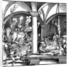 Torture. Illustration from the book Phisicke Against Fortune by Petrarch, 1532 by Hans Weiditz the Younger