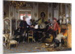 In the Troops Quarters outside Paris, 1894 by Anton von Werner
