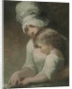 A Mother and Child Reading (Mrs Cumberland and her son) by George Romney