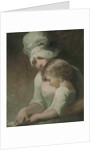 A Mother and Child Reading (Mrs Cumberland and her son) by George Romney