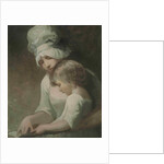 A Mother and Child Reading (Mrs Cumberland and her son) by George Romney