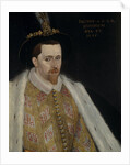 James VI and I, King of Scotland, 1595 by Adrian Vanson
