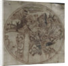 Demons attack Guthlac (Manuscript The life of Saint Guthlac), Early 12th century by Anonymous