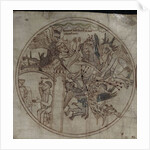 Demons attack Guthlac (Manuscript The life of Saint Guthlac), Early 12th century by Anonymous