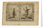 Habits of a Moscovite Woman and Arms and Dress of a Kalmyk, ca 1730 by William Grainger