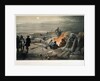 A quiet night in the batteries, 1855 by William Simpson