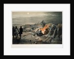A quiet night in the batteries, 1855 by William Simpson