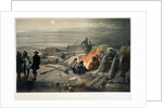 A quiet night in the batteries, 1855 by William Simpson