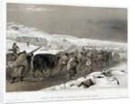 British troops on the road to Sevastopol, 1855 by William Simpson
