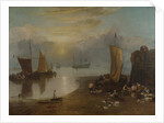 Sun rising through Vapour. Fishermen cleaning and selling Fish, 1804-1806 by Joseph Mallord William Turner