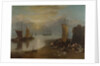 Sun rising through Vapour. Fishermen cleaning and selling Fish, 1804-1806 by Joseph Mallord William Turner