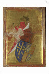 The coat of arms of Richard II of England (The outside panel of the Wilton Diptych), Between 1395 and 1399 by Wilton Master