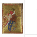 The coat of arms of Richard II of England (The outside panel of the Wilton Diptych), Between 1395 and 1399 by Wilton Master