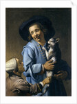 Youths playing with the cat, 1620-1625 by Abraham Bloemaert