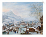Winter Scene with Skaters by Jan Griffier