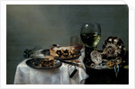 Breakfast Table with Blackberry Pie, 1631 by Willem Claesz Heda