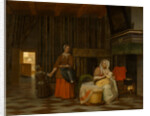 Woman and Child with Serving Maid, 1663-1665 by Pieter Hooch de