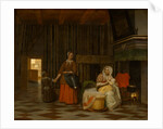 Woman and Child with Serving Maid, 1663-1665 by Pieter Hooch de