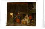 Woman and Child with Serving Maid, 1663-1665 by Pieter Hooch de