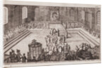 A scene at the royal court of Tsar Alexis Mikhailovich, 1677 by Romeyn de Hooghe