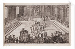 A scene at the royal court of Tsar Alexis Mikhailovich, 1677 by Romeyn de Hooghe