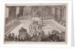 A scene at the royal court of Tsar Alexis Mikhailovich, 1677 by Romeyn de Hooghe
