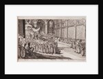 A scene at the royal court of Tsar Alexis Mikhailovich, 1677 by Romeyn de Hooghe
