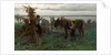 Boys herding donkeys, 1865 by Willem Maris