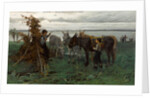 Boys herding donkeys, 1865 by Willem Maris