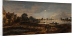 River view by moonlight, c. 1645 by Aert van der Neer