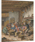Room in an Inn with Peasants Drinking, Smoking and Playing Backgam, 1678 by Adriaen Jansz van Ostade