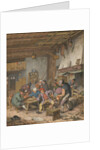Room in an Inn with Peasants Drinking, Smoking and Playing Backgam, 1678 by Adriaen Jansz van Ostade