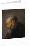 Study of an Old Man in Profile, c.1630 by Rembrandt van Rhijn