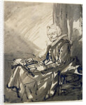 Woman with an Open Book on her Lap, ca 1639 by Rembrandt van Rhijn