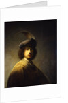 Self-Portrait, Aged 23, 1629 by Rembrandt van Rhijn