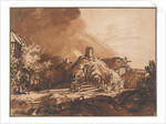 Cottages under a Stormy Sky, c. 1640 by Rembrandt van Rhijn