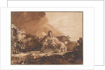 Cottages under a Stormy Sky, c. 1640 by Rembrandt van Rhijn