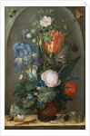 Flower Still Life with Two Lizards, 1603 by Roelant Savery